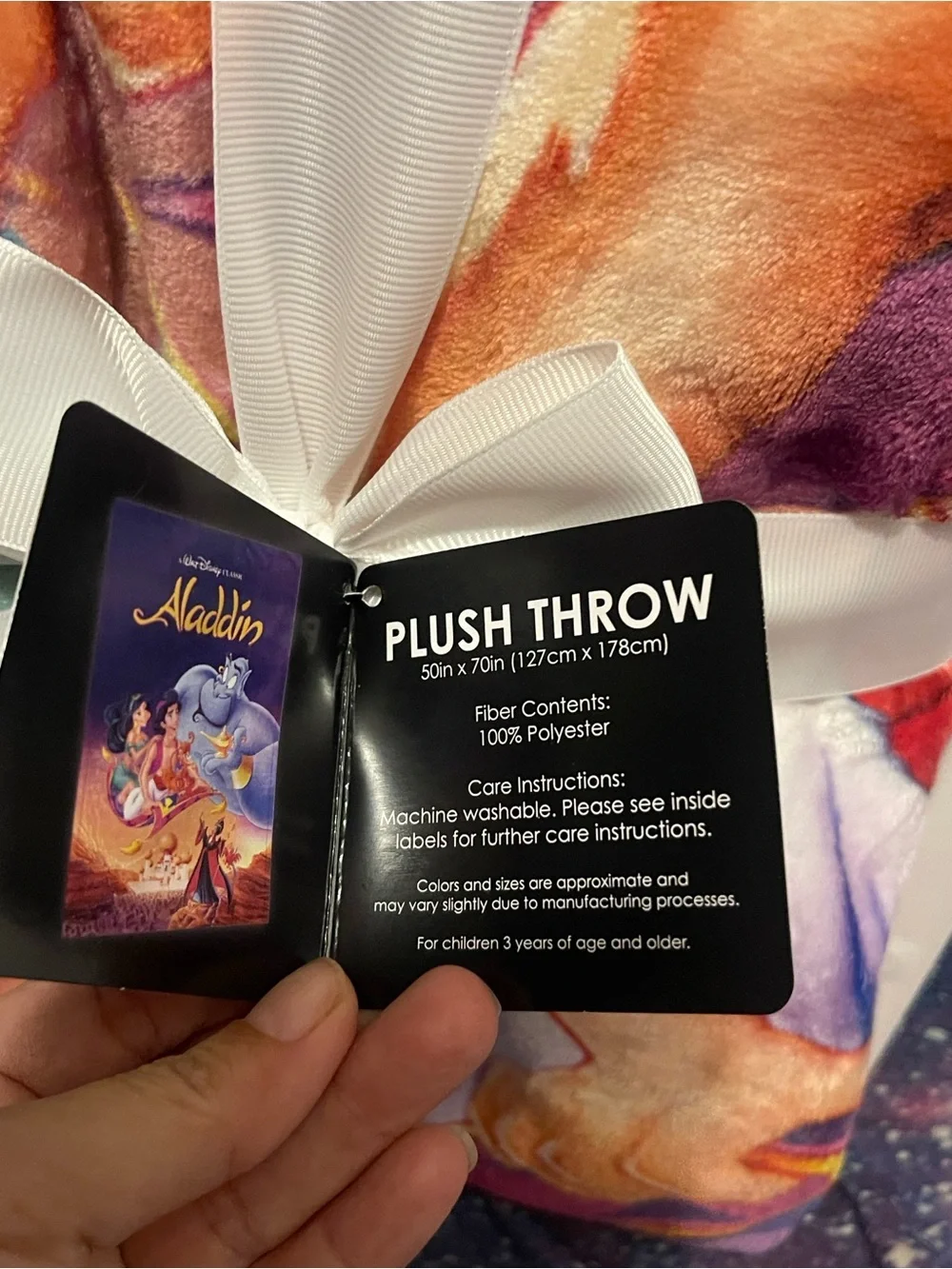 Disney Multicolor Aladdin Graphic Men’s Lounge Blanket